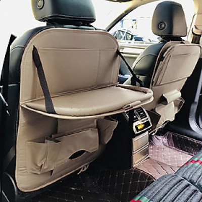 Túi Treo Đồ Sau Ghế Ô tô Bằng Da Cao Cấp - Có Bàn Để Đồ Chắc Chắn, Tiện Dụng