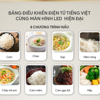 Nồi Cơm Điện Tử BlueStone RCB-5938 (1,8 Lít) - Hàng chính hãng