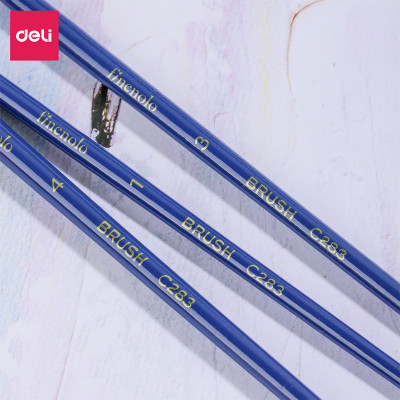 Cọ Vẽ Màu Nước Cọ Đầu Tròn Cọ Đầu Dẹt Cao Cấp Finenolo Deli - Cọ Chuyên Dụng Cho Vẽ Màu Chuyện Nghiệp Hoạ Cụ - EC281 EC282 EC283