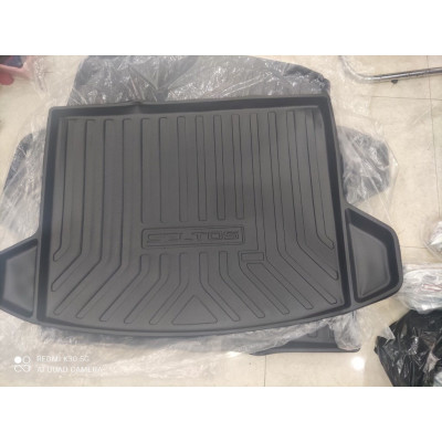 Lót cốp nhựa theo xe KIA SELTOS 2020-2021 nhựa đen dẻo TPO cao cấp