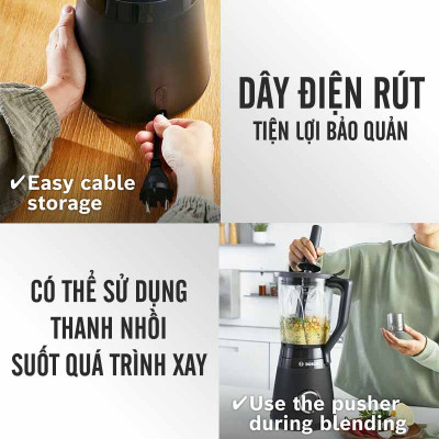 Máy xay sinh tố Bosch MMB6176B hàng chính hãng