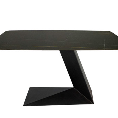 Bàn ăn cao cấp Juno Sofa mặt đá ceramic chân L 