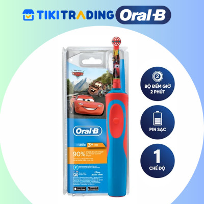 Bàn chải điện trẻ em Oral-B Vitality D12 Disney Cars - Hàng chính hãng