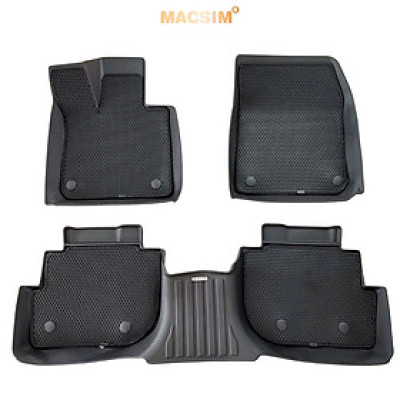 Thảm ô tô sd1 2 lớp dạng lưới lục giác Vinfast VF8 2023+  màu đen - bề mặt cao su siêu sạch - Macsim