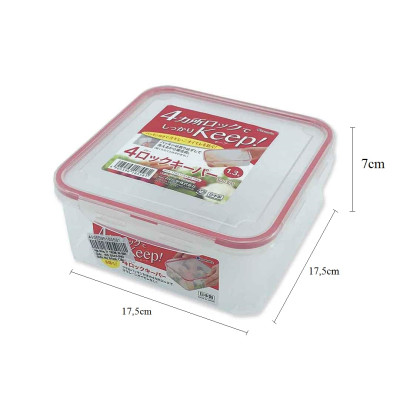 Combo 3 hộp nhựa trong đựng thực phẩm Inomata - Hàng nội địa Nhật Bản