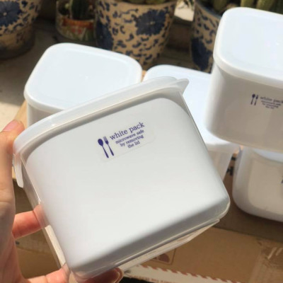 Hộp đựng thực phẩm vuông Nakaya 700ml thích hợp dùng trong lò vi sóng - xuất xứ Nhật Bản