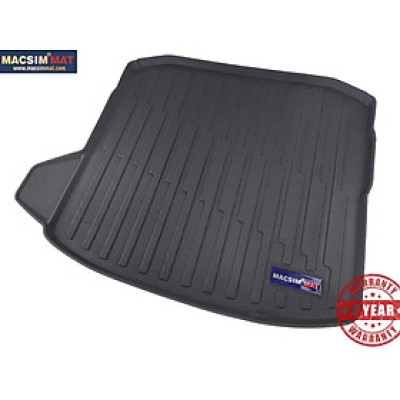 Thảm lót cốp xe ô tô Audi A3 2020 nhãn hiệu Macsim chất liệu TPV cao cấp màu đen