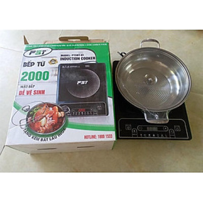 Bếp Điện Từ Đơn Kèm Nồi Lẩu Inox PST PTSBT-01 - Hàng Chính Hãng