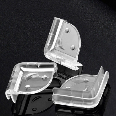 Set 4 Bịt Góc Bàn Ghế Silicon Trong Suốt (Kèm Keo 2 Mặt) - Bo Góc Chống Va Chạm An Toàn Cho Trẻ Em
