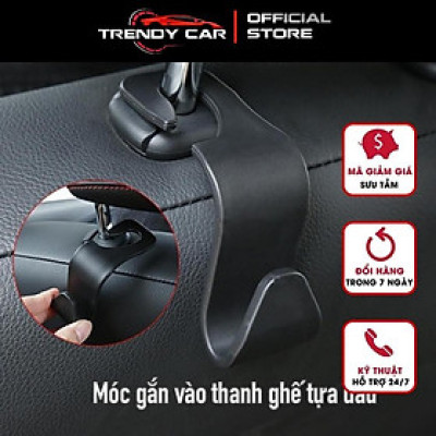 Móc treo đồ sau ghế ô tô, dụng cụ treo đồ đa năng dành cho ô tô phù hợp mọi loại xe kiêm kẹp điện thoại tiện dụng