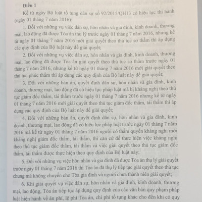 Trình tự giải quyết các vụ việc dân sự theo pháp luật hiện hành