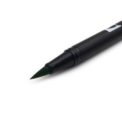 Bút lông cọ hai đầu Tombow ABT Dual Brush Pen - Brush/ Bullet - Port Red (757)