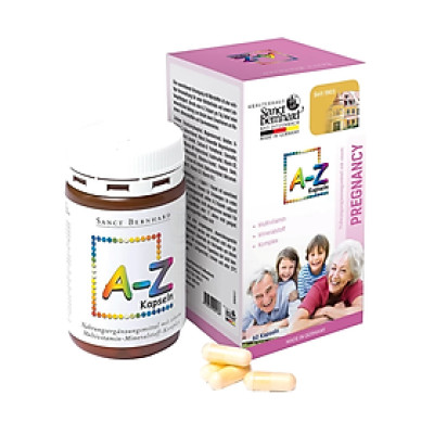 (hộp 60 viên) Viên uống A-Z KAPSELN Bổ sung Vitamin và khoáng chất thiết yếu cho cơ thể
