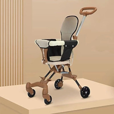 Xe đẩy cho bé, Xe đẩy gấp gọn em bé đi du lịch siêu gọn nhẹ (Tặng Kèm Đệm Ghế, Có Thể Đảo Chiều)