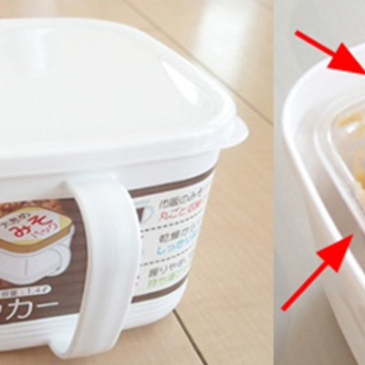 Hộp thực phẩm có tay cầm Nakaya, nắp đậy kín giúp cất giữ và bảo quản thực phẩm một cách an toàn & tiện lợi - nội địa Nhật Bản 