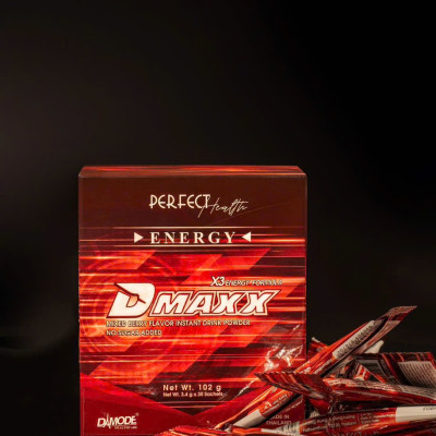 DMAXX thức uống bổ sung vitamin năng lượng không đường DAMODE 5 gói dùng thử màu đỏ