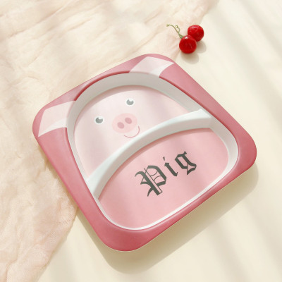 Khay ăn dặm chia 2 ngăn từ tre Bamboo kháng khuẩn cho bé D7006 (màu ngẫu nhiên)