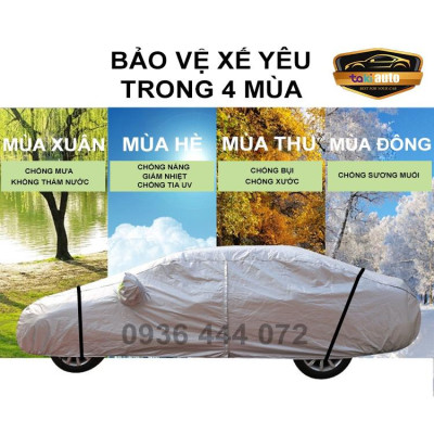 Bạt trùm xe ô tô Toyota Veloz Cross vải dù oxford cao cấp , áo bạt phủ trùm che kín che nắng