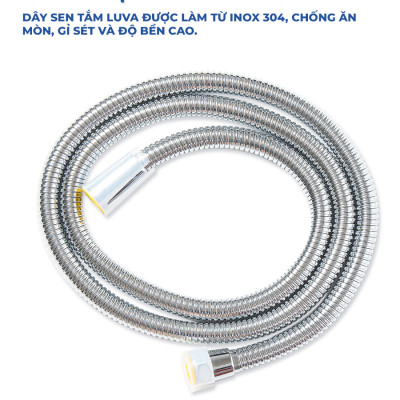 Combo vòi sen LUVA VS6 kèm dây sen LUVA, BH 1 năm-Hàng chính hãng