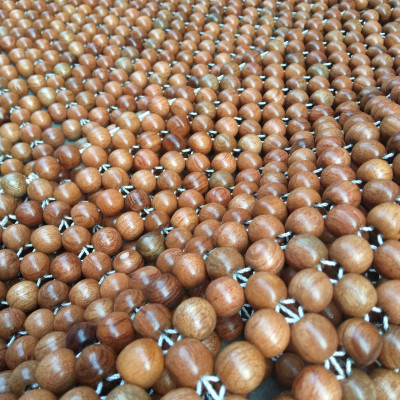 Combo 2 Đệm lót ghế xe ô tô hạt gỗ hương mộc 12ly - hình thật 