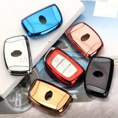 Ốp silicon bảo vệ chìa khóa xe Hyundai i10, Hyundai Elantra, Hyundai Tucson, Hyundai Santafe 2016-2018… kèm móc đeo INOX