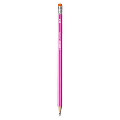 Bút chì gỗ STABILO pencil 160 có đầu tẩy, thân sọc trắng - xanh dương