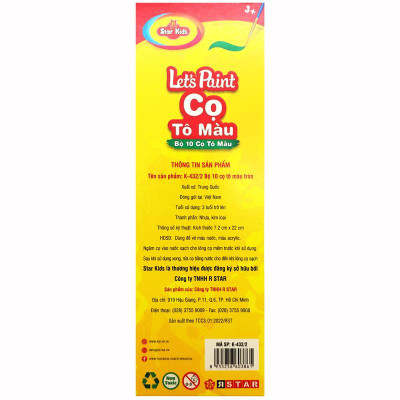 Bộ 10 Cọ Tô Màu Đầu Tròn Let