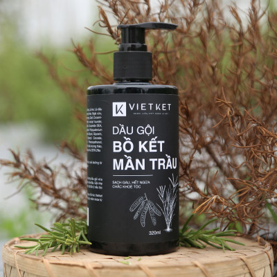 Dầu Gội Bồ Kết Mần Trầu VIETKET 320ml - Sạch gàu, hết ngứa, chắc khoẻ tóc