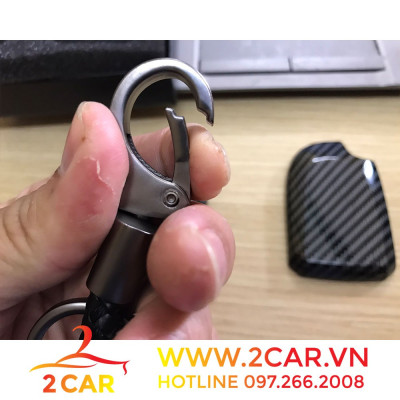 Ốp chìa khóa carbon xe Toyota Vios/Yaris 2019- 2020- 2021- 2022 Chìa thông minh vân Cacbon cao cấp