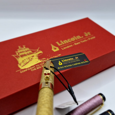 (KHẮC TÊN MIỄN PHÍ)Bút rồng cao cấp Lincoln. Jr 056, cài đầu rồng, sang trọng và đẳng cấp