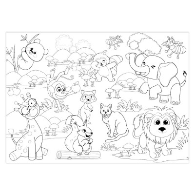 Tranh cuộn tô màu DIY Thiên Long Colokit CRO-C001