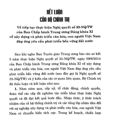 Đường Lối Văn Hóa Của Đảng Trong Chấn Hưng, Phát Triển Văn Hóa Việt Nam