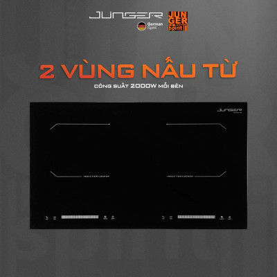 Bếp từ đôi Junger CEJ-202-II 4000W Tích hợp khóa phím an toàn Hàng Chính Hãng Bảo Hành 36 Tháng