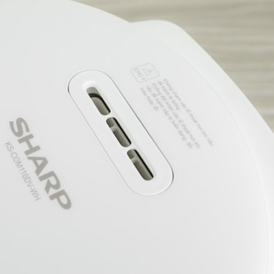 Nồi cơm điện tử Sharp 1.1 lít KS-COM110DV-WH, Công suất 790W - Hàng chính hãng