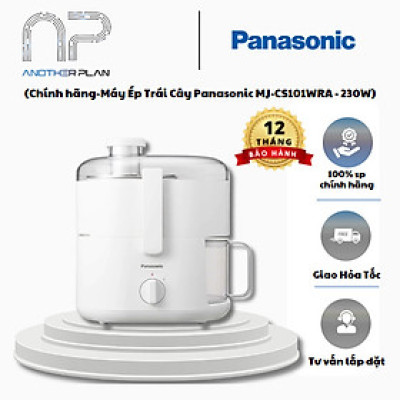 [Hàng Chính Hãng] Máy Ép Trái Cây Panasonic MJ-CS101WRA Công Suất 230W – Ép kiệt nước , Lưới Lọc Thép Không Gỉ