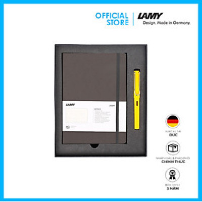 Lamy Notebook A5 Softcover Umbra + Lamy Safari Yellow - GSNSa0025