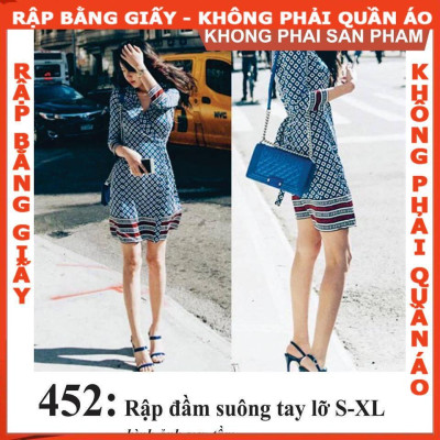 Rập giấy A0 mã 452 (BẢN VẼ) - Rập đầm