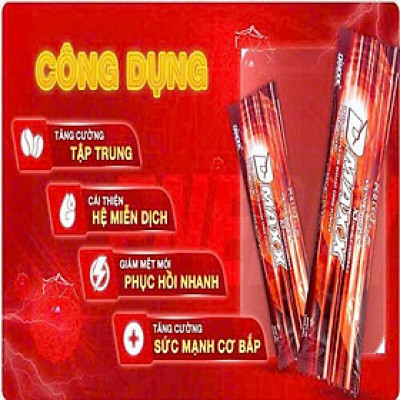 DMAXX thức uống bổ sung vitamin năng lượng không đường DAMODE 97 gói màu đỏ mỗi gói 2,2gr