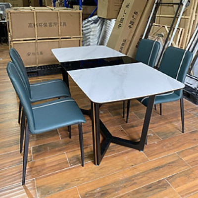 Bộ bàn ăn bếp từ hiện đại chống trầy xước, chống ố vàng kèm ghế