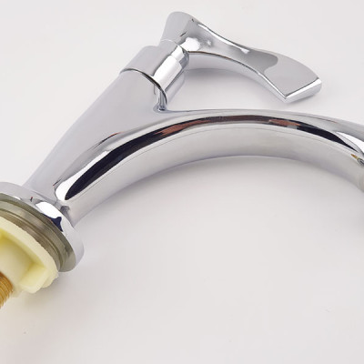 Vòi lavabo lạnh Eurolife EL-115 (Trắng bạc)