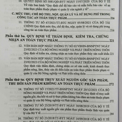 Sách Luật An Toàn Thực Phẩm – Công Tác Thanh Tra Kiểm Tra Bảo Đảm An Toàn Vệ Sinh Thực Phẩm Trong Các Đơn Vị, Doanh Nghiệp, Quán Ăn, Nhà Hàng, Khách Sạn - V2305D