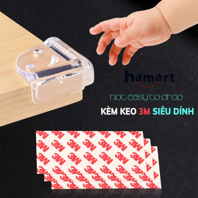 SET 2 Nút Silicone Bọc Cạnh Bàn Ghế Bịt Góc Chống Va Đập Bảo Vệ An Toàn Cho Bé Tròn & Vuông Keo Dán 3M