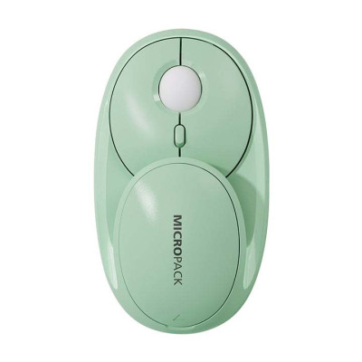 Chuột Không Dây MicroPack SPEED GLASS MP-720C Rechargeable Wireless Mouse 2.4G Bluetooth Dual Mode Tích Hợp Gương Mini Hàng Chính Hãng