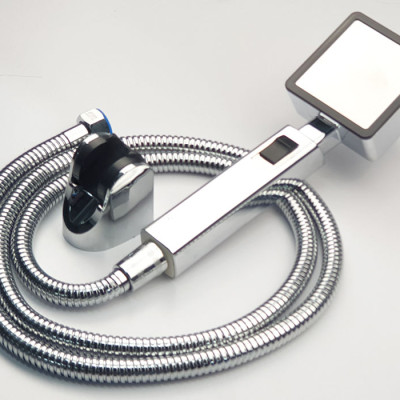 Bộ tay dây sen siêu tăng áp vuông Eurolife EL-113SH (Trắng bạc)