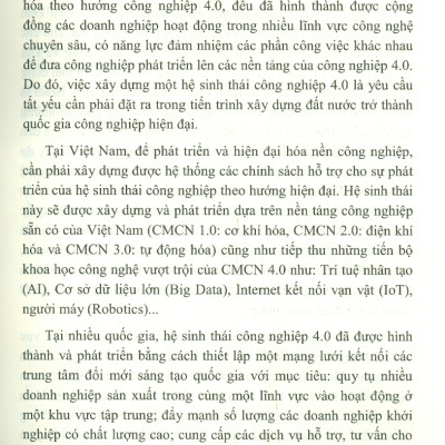 Hệ Sinh Thái Công Nghiệp 4.0 - Nghiên Cứu Trường Hợp Israel Và Gợi Mở Cho Việt Nam (Sách chuyên khảo)