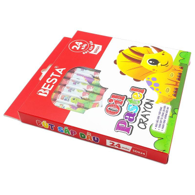 Hộp 24 Bút Màu Sáp Dầu - Besta SD024