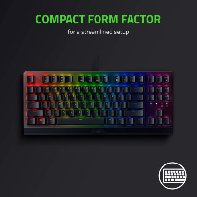 Bàn phím máy tính Razer BlackWidow V3 Tenkeyless-Mechanical-US Layout_Mới, hàng chính hãng
