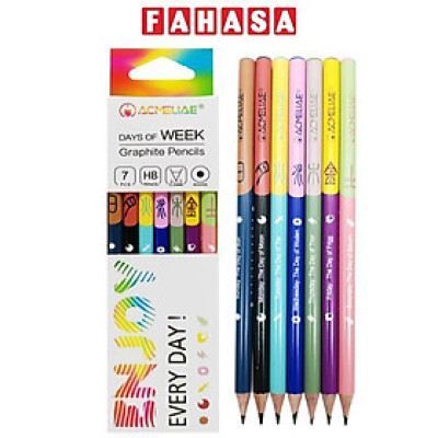 Hộp 7 Bút Chì HB Week - Acmeliae 43998