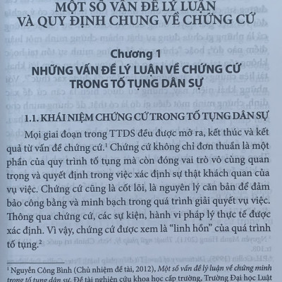 Chứng cứ trong tố tụng dân sự Việt Nam (Sách chuyên khảo)