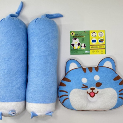 Gối Đôi Con Sâu BabyTop (25x32)( 13x43)cm x 2 ( Màu và họa tiết ngẫu nhiên )